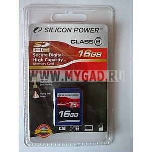 Стильная USB-флешка Silicon Power SDHC на 16 Гб на "Mygad.RU"