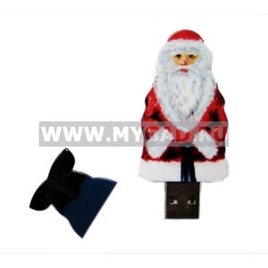 Usb-флешка в виде Деда Мороза на 16 gb под нанесение логотипа Santa